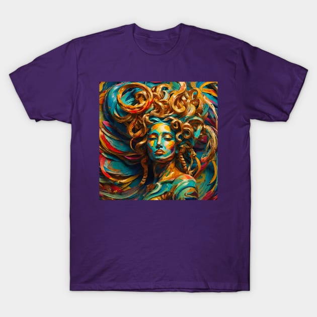 Abstract Medusa Greek Mythology T-Shirt by ComicMoon